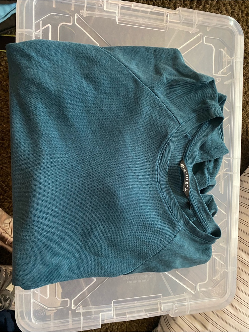 Athleta Teal Crewneck Sweatshirt